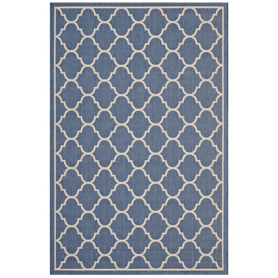 Modway Avena Moroccan Quatrefoil Trellis 8x10 Indoor and Outdoor Area Rug - R-1137-810 | Rugs | Modishstore - 2