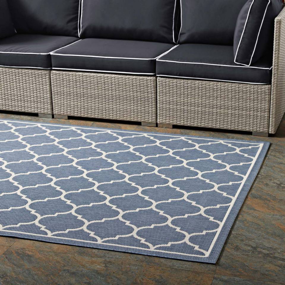Modway Avena Moroccan Quatrefoil Trellis 8x10 Indoor and Outdoor Area Rug - R-1137-810 | Rugs | Modishstore - 7