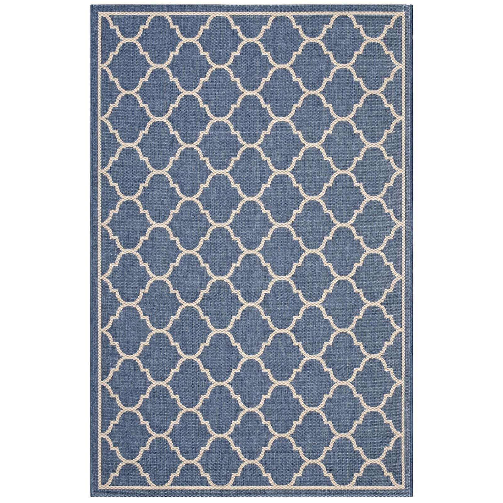 Avena Moroccan Quatrefoil Trellis 9x12 Indoor and Outdoor Area Rug By Modway | Rugs | Modishstore
