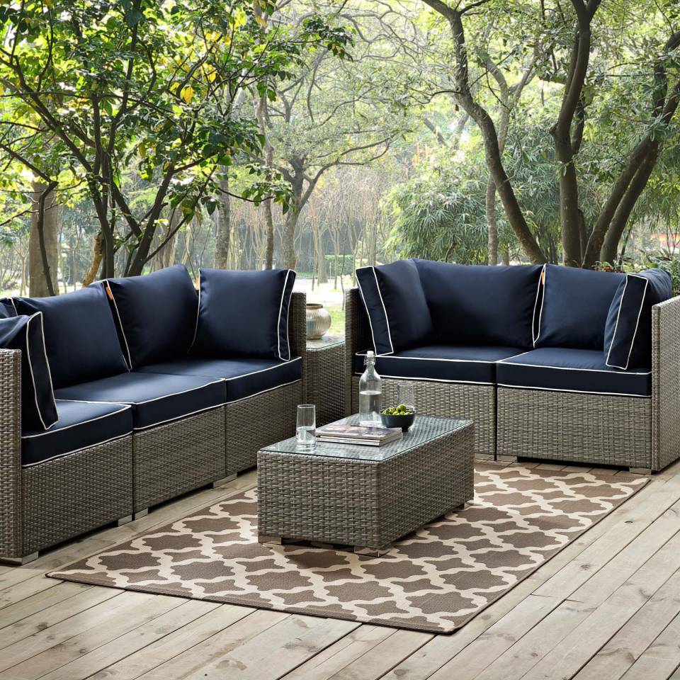 Modway Cerelia Moroccan Trellis 8x10 Indoor and Outdoor Area Rug - R-1139-810 | Rugs | Modishstore - 1