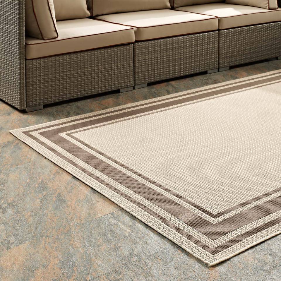 Modway Rim Solid Border 8x10 Indoor and Outdoor Area Rug - R-1140-810 | Rugs | Modishstore - 6