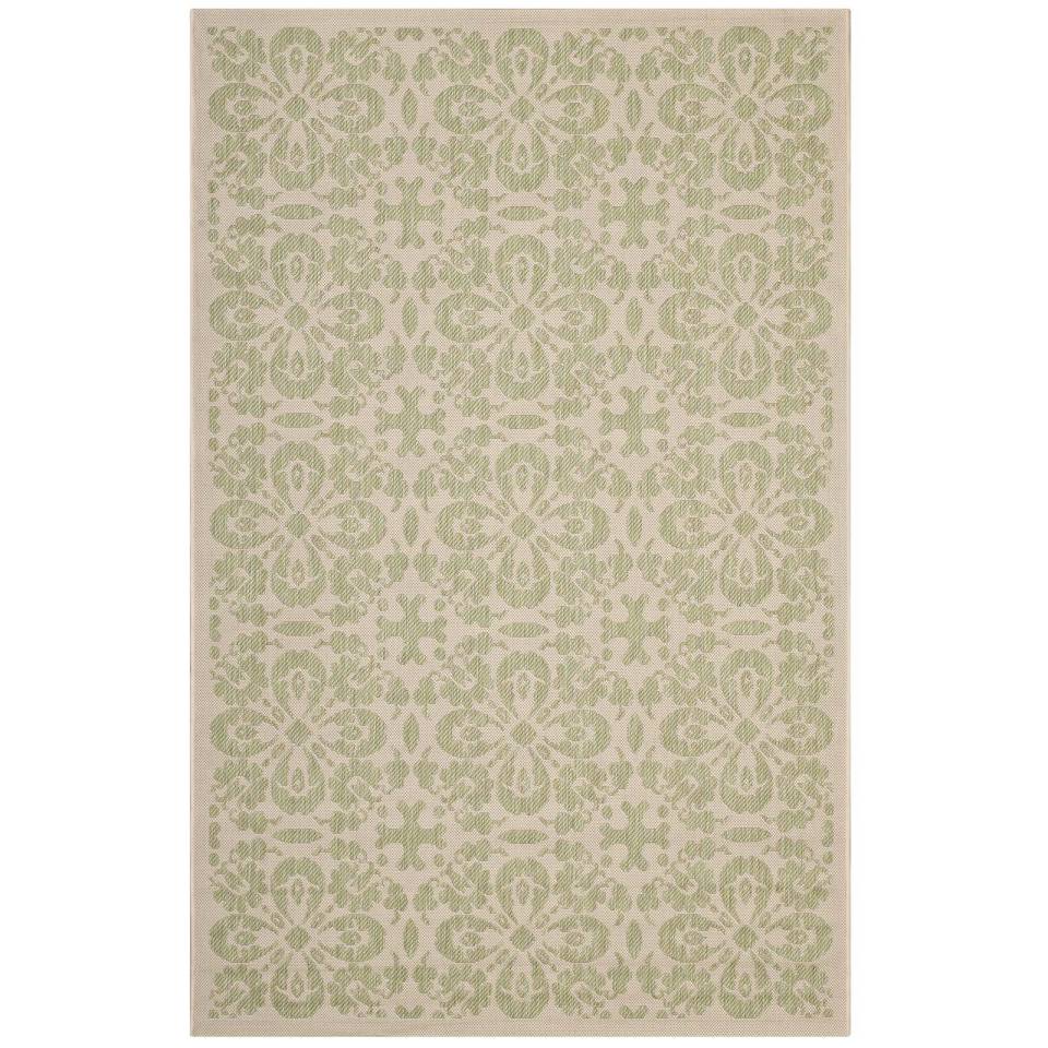 Modway Ariana Vintage Floral Trellis 8x10 Indoor and Outdoor Area Rug | Rugs | Modishstore-8