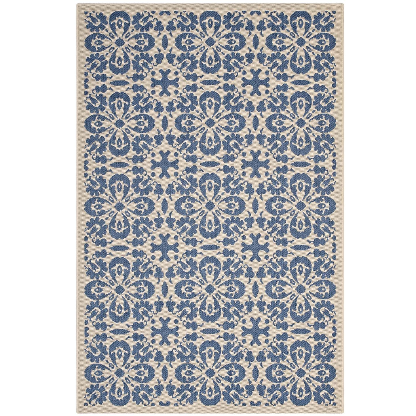 Ariana Vintage Floral Trellis 9x12 Indoor and Outdoor Area Rug By Modway | Rugs | Modishstore