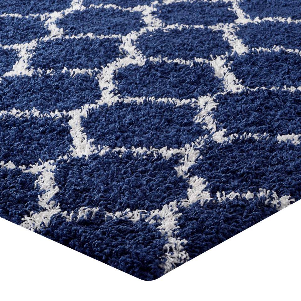 Modway Solvea Moroccan Trellis 8x10 Shag Area Rug - R-1143A-810 | Rugs | Modishstore - 4