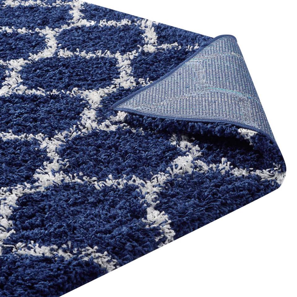 Modway Solvea Moroccan Trellis 8x10 Shag Area Rug - R-1143A-810 | Rugs | Modishstore - 5