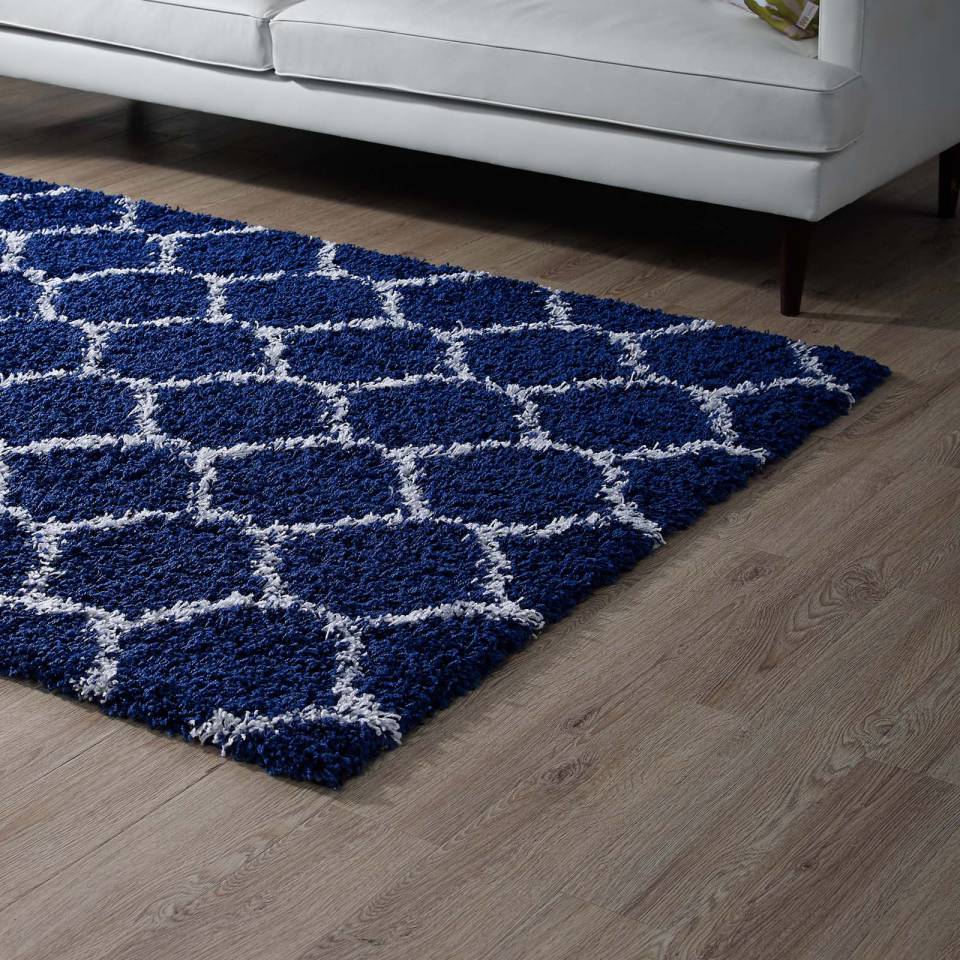 Modway Solvea Moroccan Trellis 8x10 Shag Area Rug - R-1143A-810 | Rugs | Modishstore - 6