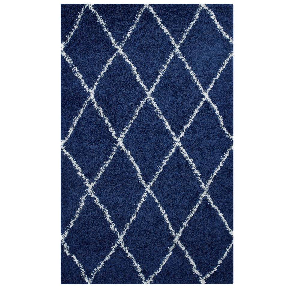 Modway Toryn Diamond Lattice 5x8 Shag Area Rug - R-1144-58 | Rugs | Modishstore - 2