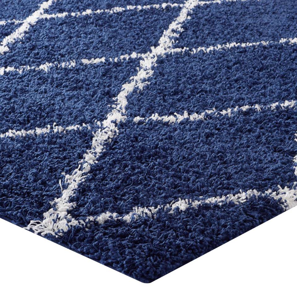 Modway Toryn Diamond Lattice 5x8 Shag Area Rug - R-1144-58 | Rugs | Modishstore - 4