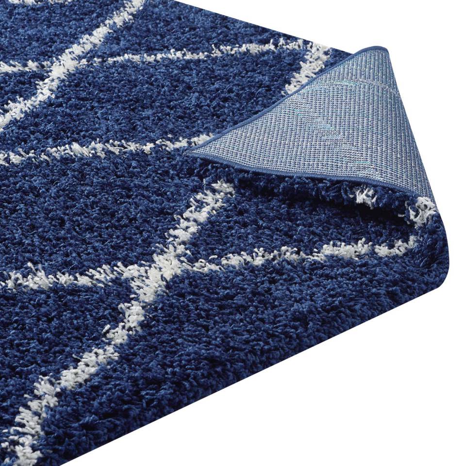 Modway Toryn Diamond Lattice 5x8 Shag Area Rug - R-1144-58 | Rugs | Modishstore - 5