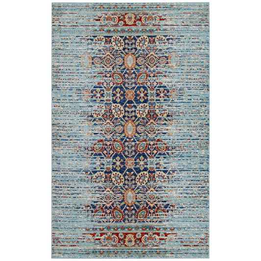 Modway Naria Distressed Persian Medallion 5x8 Area Rug | Rugs | Modishstore