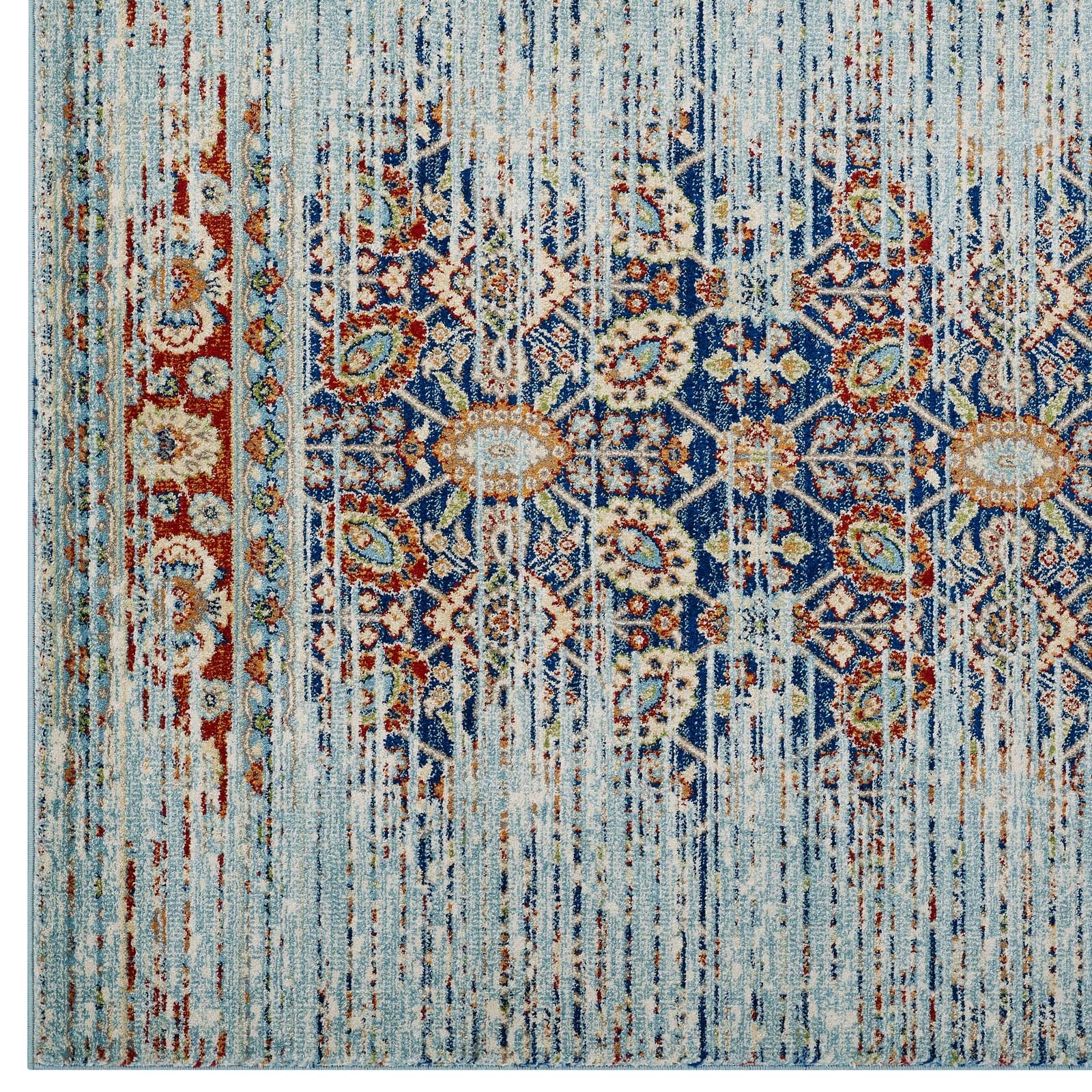 Modway Naria Distressed Persian Medallion 5x8 Area Rug - R-1146-58 | Rugs | Modishstore - 2