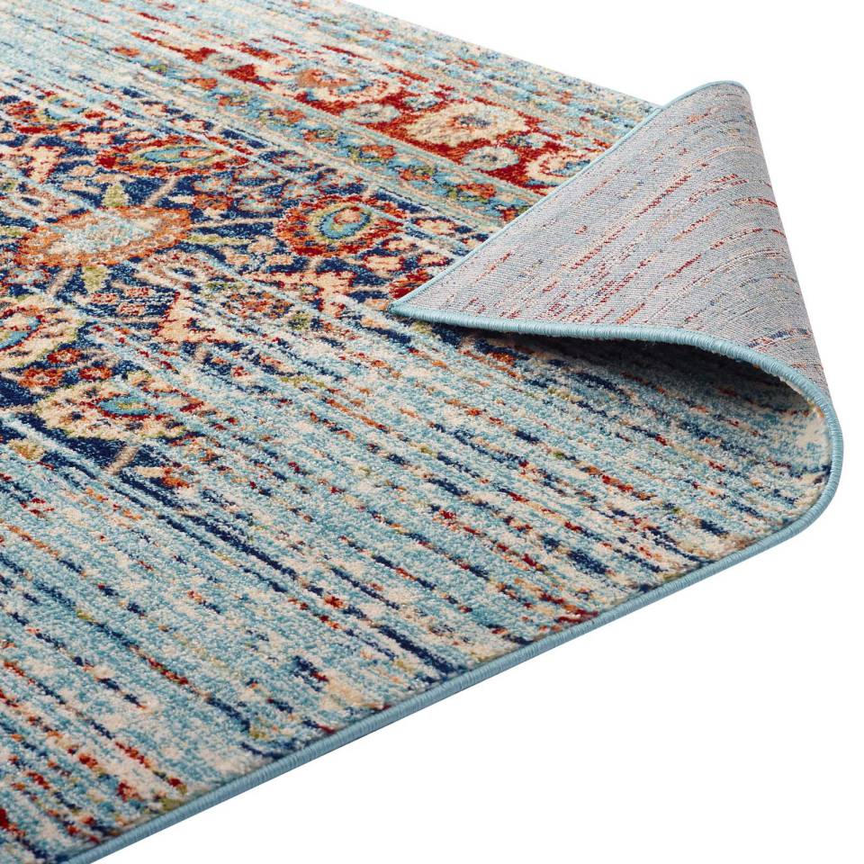 Modway Naria Distressed Persian Medallion 8x10 Area Rug - R-1146-810 | Rugs | Modishstore - 5