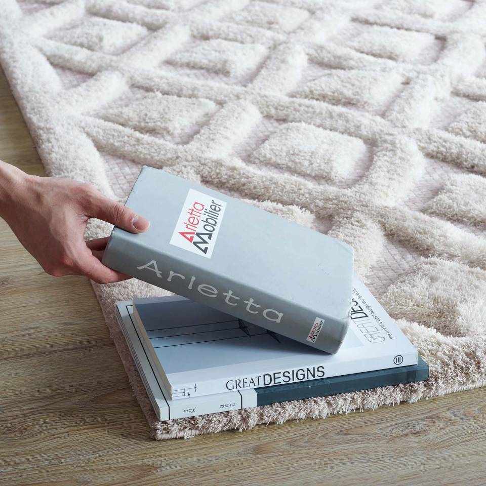 Modway Whimsical Morsel Abstract Diamond Lattice 5x8 Shag Area Rug - R-1152-58 | Rugs | Modishstore - 6