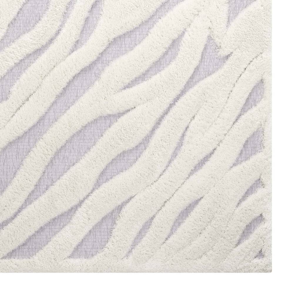 Modway Whimsical Current Abstract Wavy Striped 5x8 Shag Area Rug - R-1155-58 | Rugs | Modishstore - 3