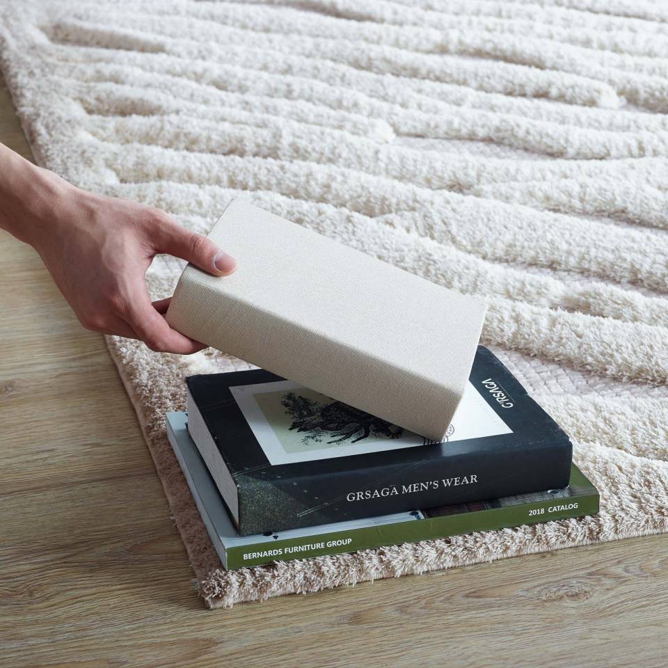 Modway Whimsical Current Abstract Wavy Striped 5x8 Shag Area Rug - R-1155-58 | Rugs | Modishstore - 6