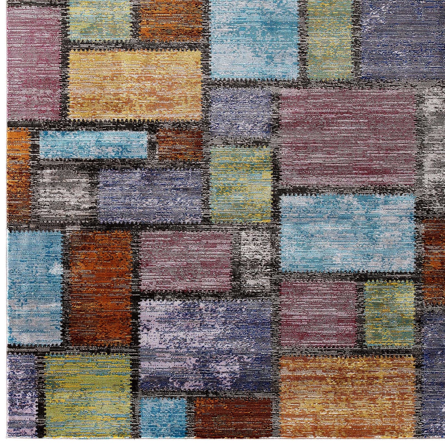 Modway Success Nyssa Abstract Geometric Mosaic 4x6 Area Rug - R-1162-46 | Rugs | Modishstore - 2