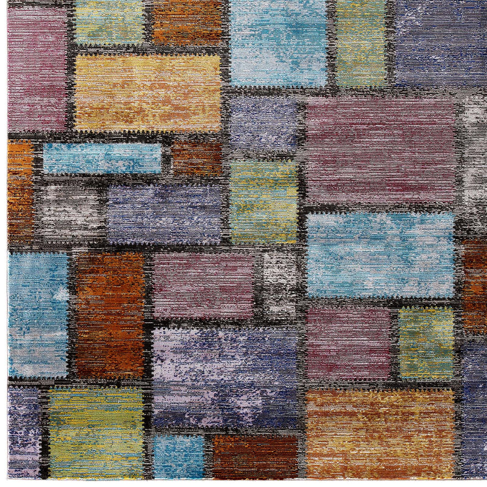 Modway Success Nyssa Abstract Geometric Mosaic 8x10 Area Rug Multicolored - R-1162-810 | Rugs | Modishstore - 3