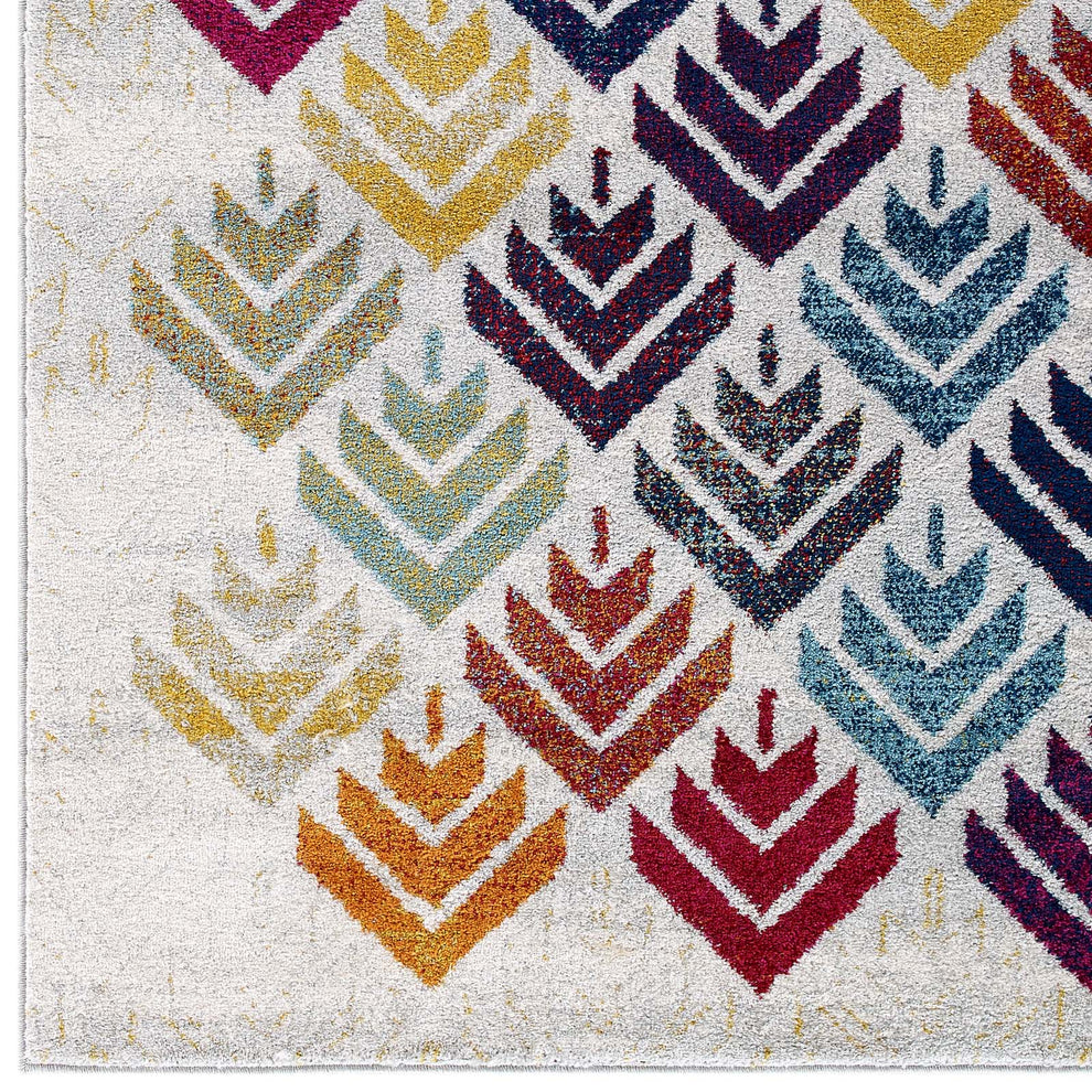 Modway Entourage Florin Abstract Floral 5x8 Area Rug - R-1166-58 | Rugs | Modishstore - 2