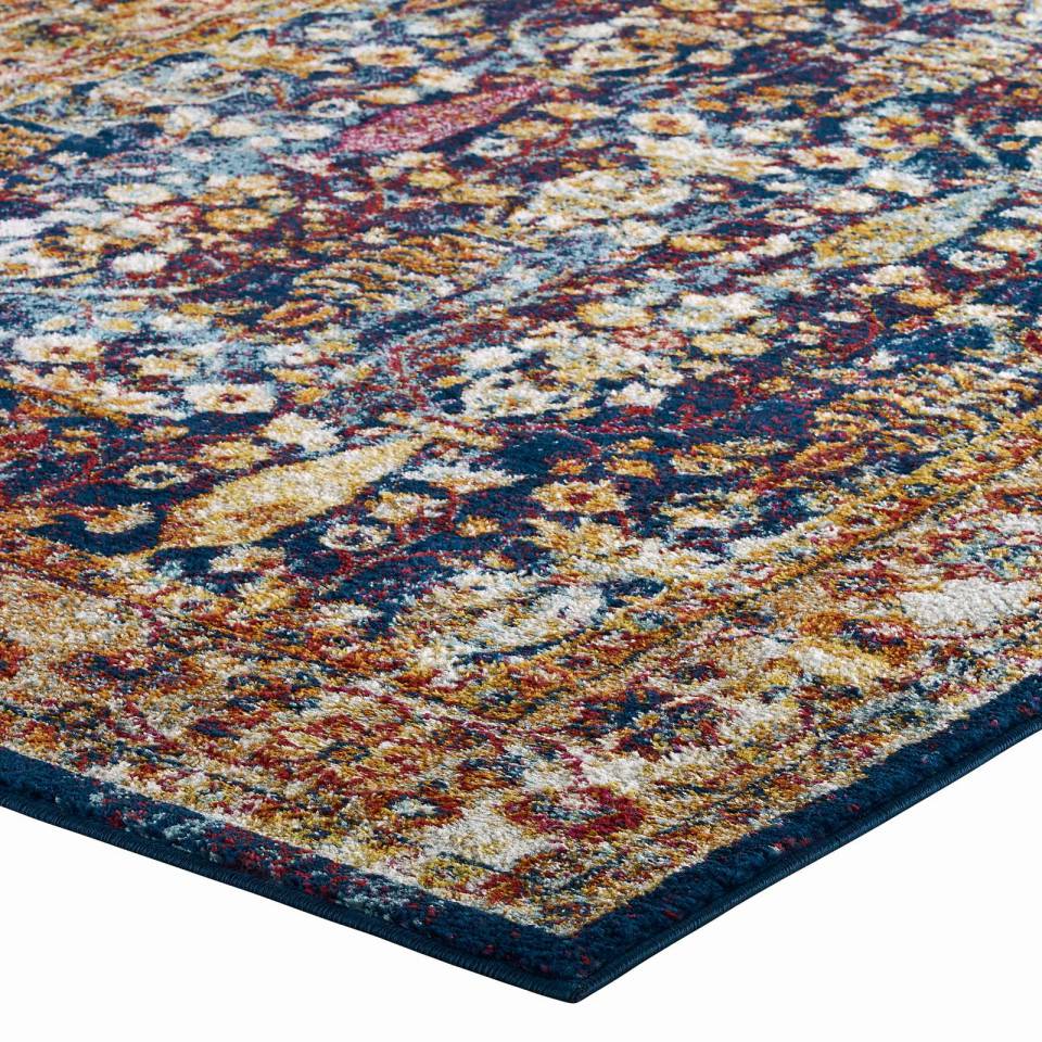 Modway Entourage Jessa Distressed Vintage Floral Lattice 8x10 Area Rug - R-1170-810 | Rugs | Modishstore - 4
