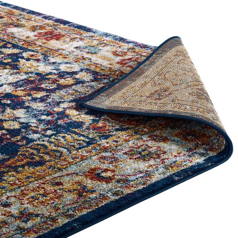 Modway Entourage Jessa Distressed Vintage Floral Lattice 8x10 Area Rug - R-1170-810 | Rugs | Modishstore - 5