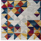 Modway Entourage Elettra Distressed Geometric Triangle Mosaic 8x10 Area Rug Multicolored | Rugs | Modishstore-3