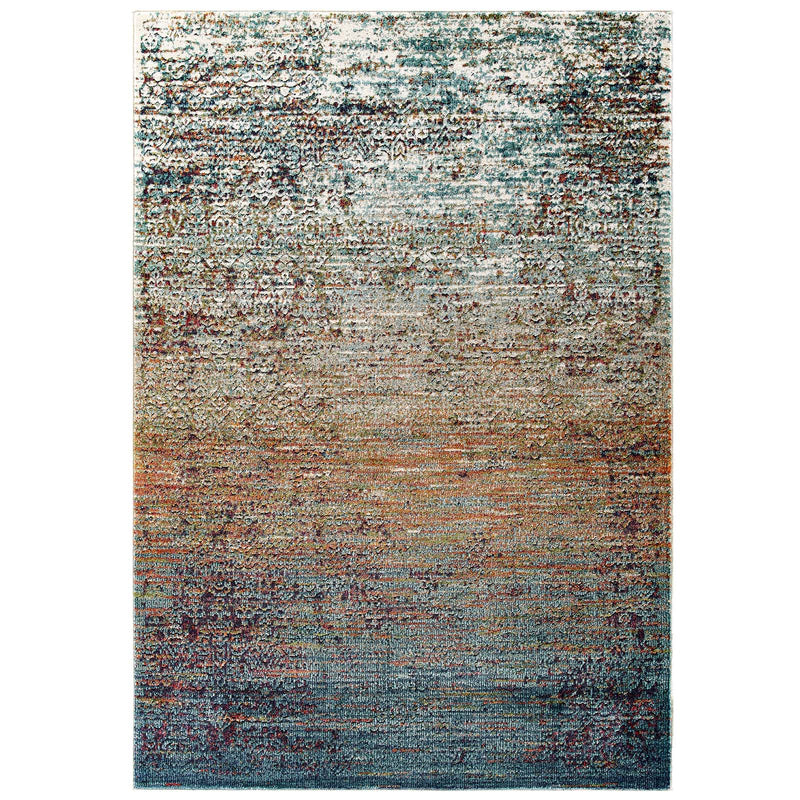 Modway Tribute Jacinda Rustic Distressed Vintage Lattice 5x8 Area Rug - R-1188-58 | Rugs | Modishstore - 1