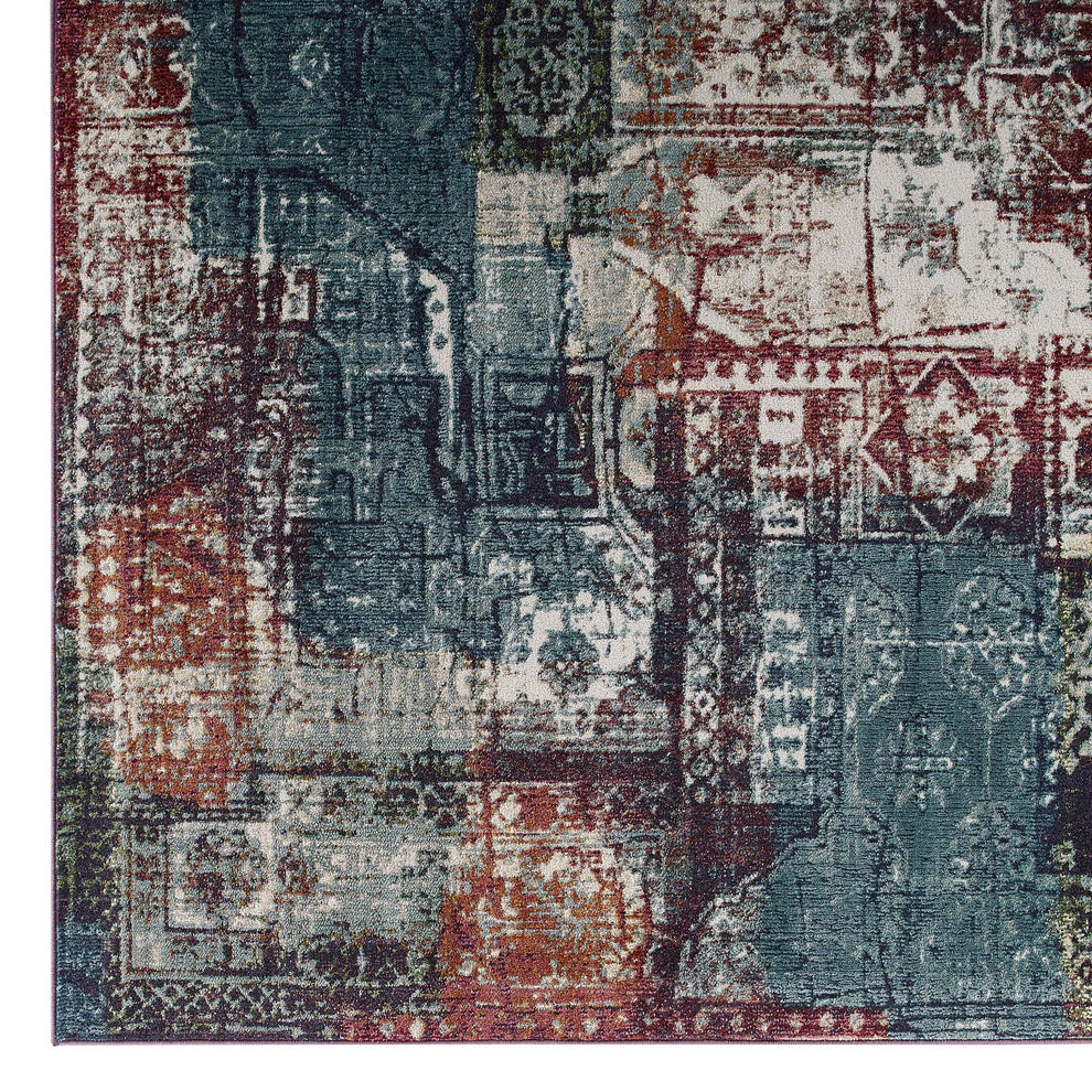 Modway Tribute Elowen Contemporary Modern Vintage Mosaic 5x8 Area Rug - R-1191-58 | Rugs | Modishstore - 2