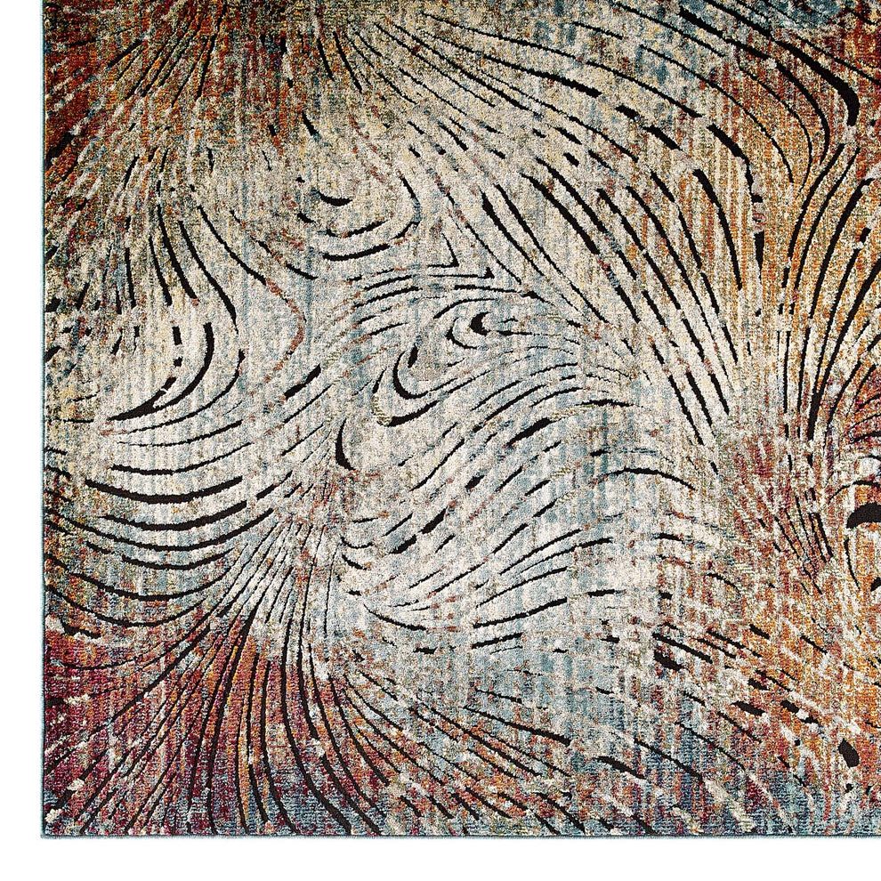 Modway Tribute Ember Contemporary Modern Vintage Mosaic 5x8 Area Rug - R-1193-58 | Rugs | Modishstore - 2