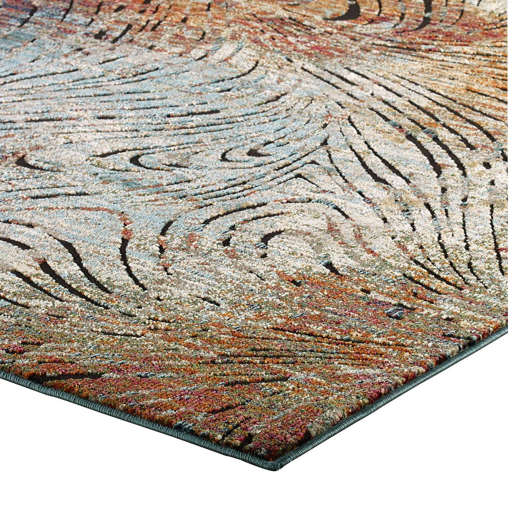 Modway Tribute Ember Contemporary Modern Vintage Mosaic 5x8 Area Rug - R-1193-58 | Rugs | Modishstore - 3