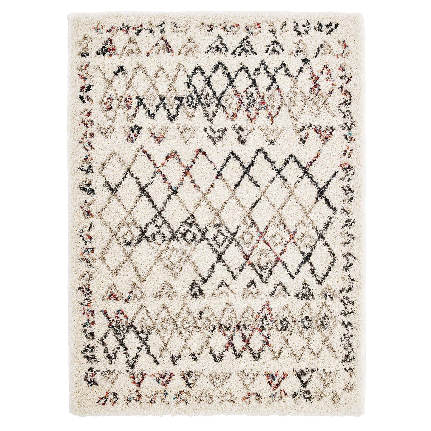 Modway Skadi Rainbow Diamond 5x8 Shag Area Rug - R-1194-58 | Rugs | Modishstore - 1