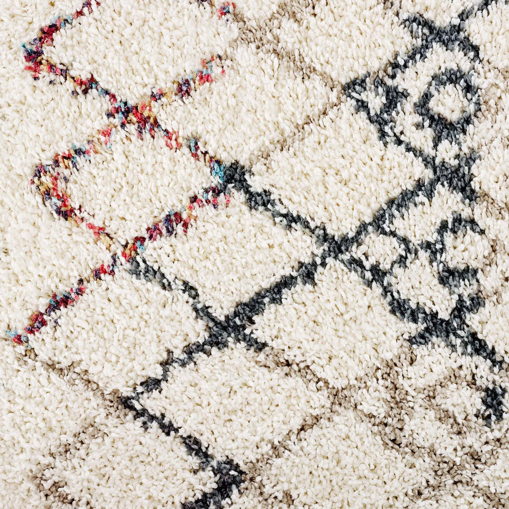 Modway Skadi Rainbow Diamond 5x8 Shag Area Rug - R-1194-58 | Rugs | Modishstore - 2