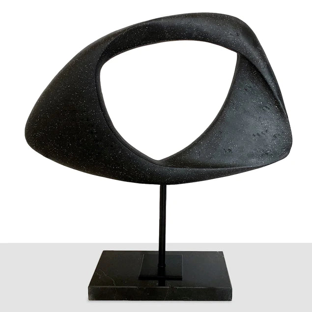 Globus 13"H Sculpture, Black By Gold Leaf Design Group | Sculptures | Modishstore - 2