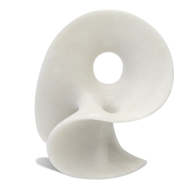 Hermes 10"H Sculpture, Cream By Gold Leaf Design Group | Sculptures | Modishstore - 2