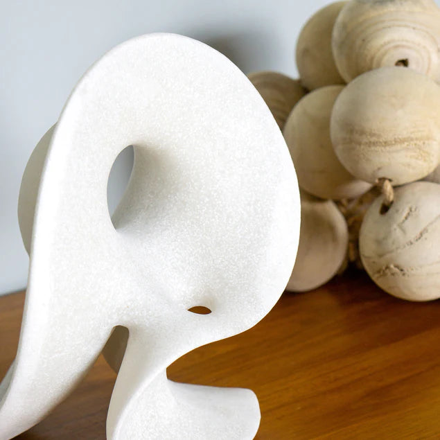 Hermes 10"H Sculpture, Cream By Gold Leaf Design Group | Sculptures | Modishstore - 3