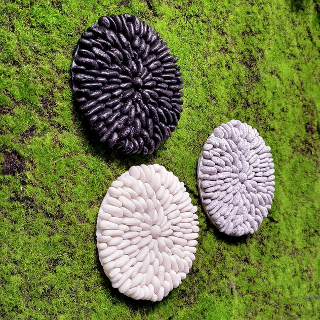 River Rock 6.75"D Wall Art, Gr Set Of 3 By Gold Leaf Design Group | Wall Art | Modishstore - 5