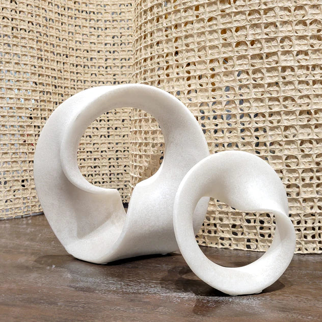 Mercury 7.5"H Sculpture, Cream By Gold Leaf Design Group | Sculptures | Modishstore - 4