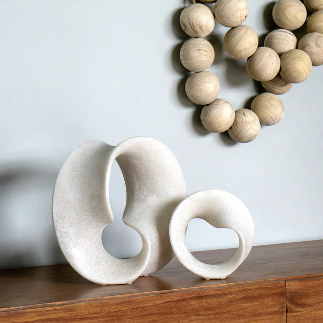 Mercury 7.5"H Sculpture, Cream By Gold Leaf Design Group | Sculptures | Modishstore - 3