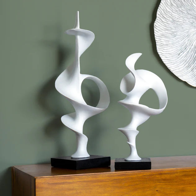 Tendril 19.8"H Sculpture, Whit By Gold Leaf Design Group | Sculptures | Modishstore - 3