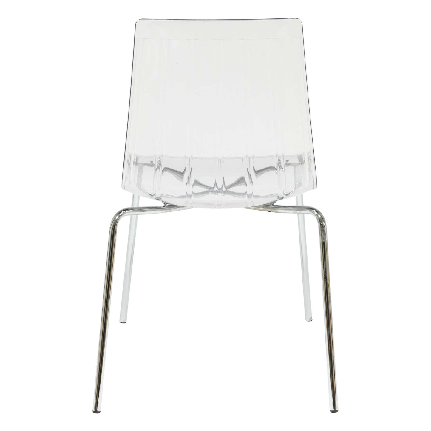 LeisureMod Ralph Dining Chair in Clear, Set of 4 | Dining Chairs | Modishstore - 6