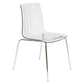 LeisureMod Ralph Dining Chair in Clear | Dining Chairs | Modishstore