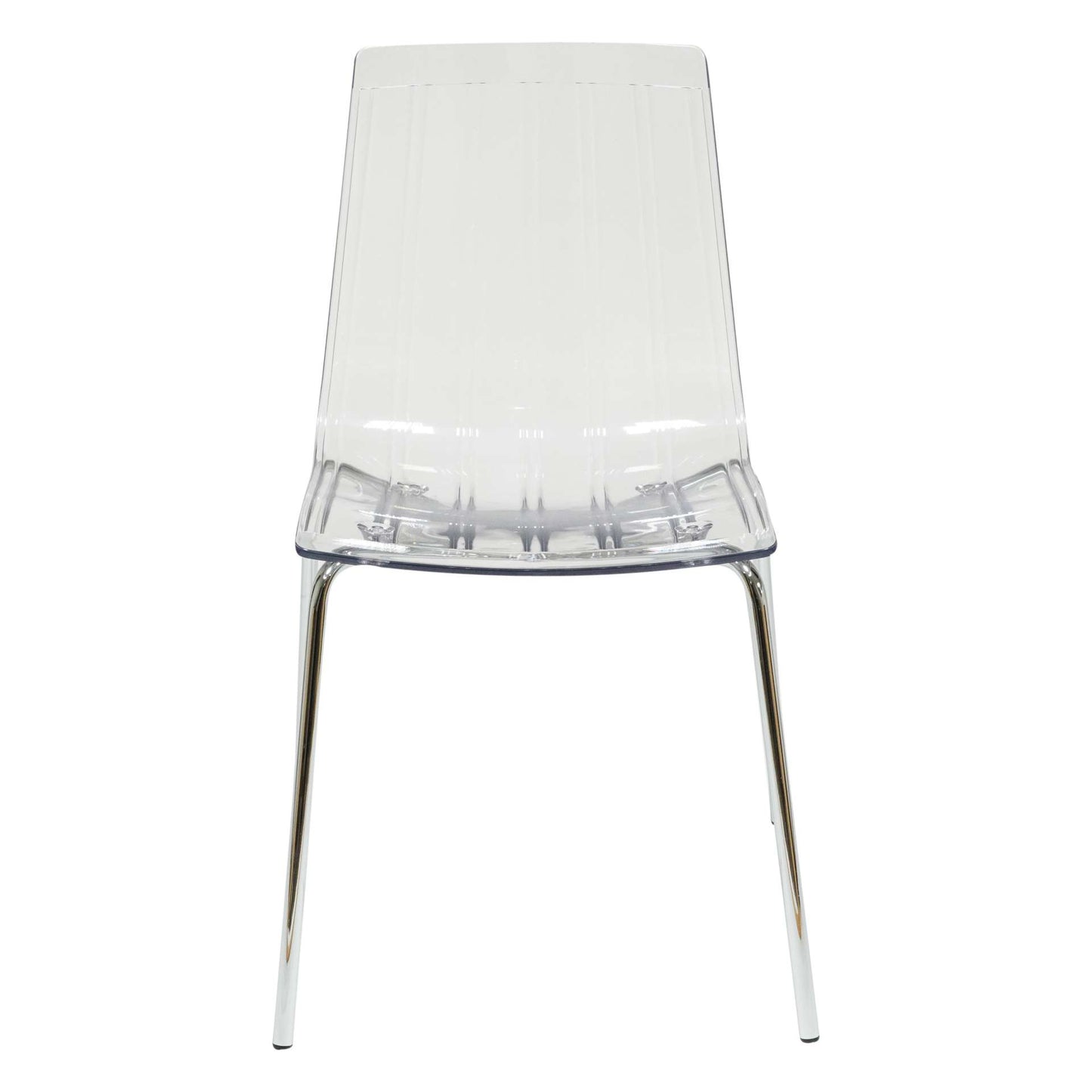 LeisureMod Ralph Dining Chair in Clear | Dining Chairs | Modishstore - 6
