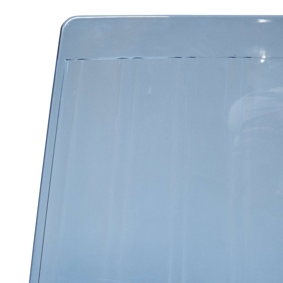LeisureMod Ralph Dining Chair in Transparent Blue, Set of 2 | Dining Chairs | Modishstore - 4
