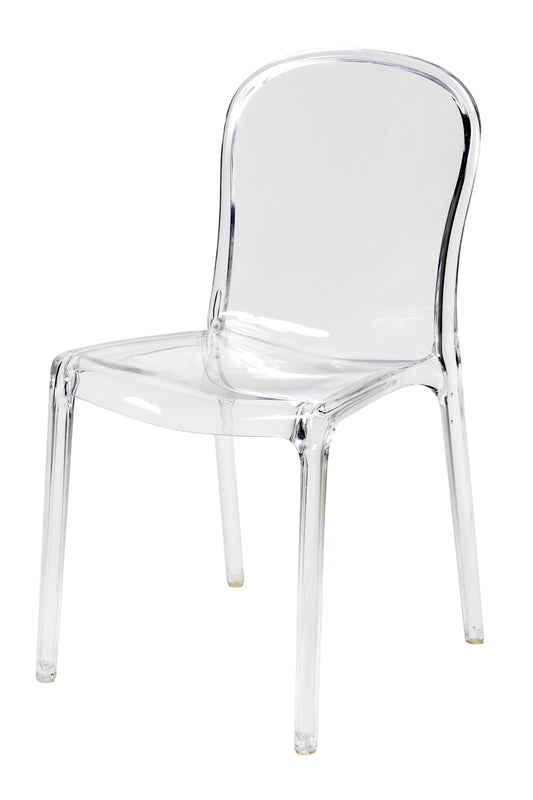Set Of 4 Commerical Seating Products Rpc Cl Clear Genoa Chairs By Csp | Side Chairs | Modishstore