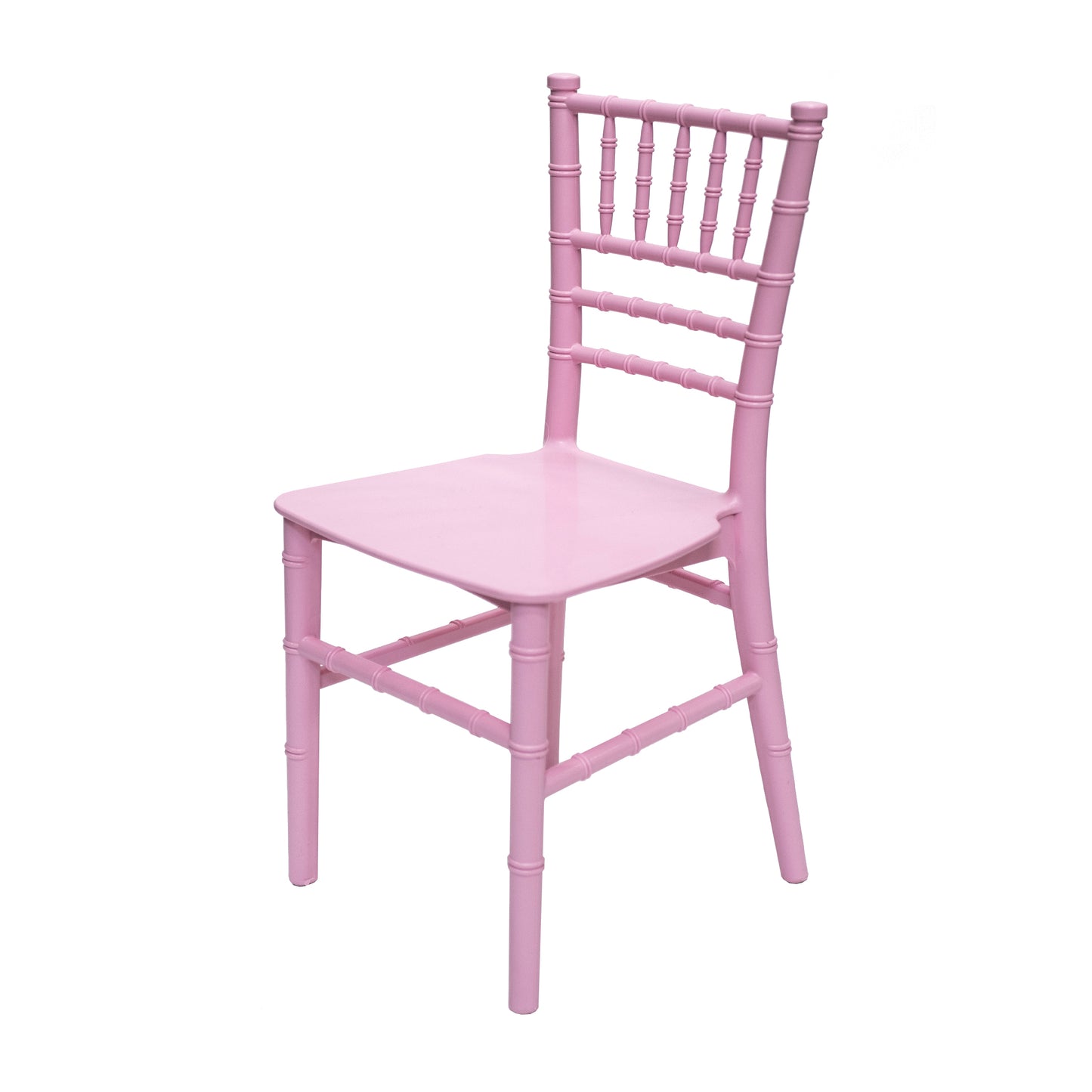 Set Of 1 Stackable Pink Polypropylene Chiavari Kid Chair-Pink By Csp | Side Chairs | Modishstore