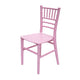 Set Of 1 Stackable Pink Polypropylene Chiavari Kid Chair-Pink By Csp | Side Chairs | Modishstore