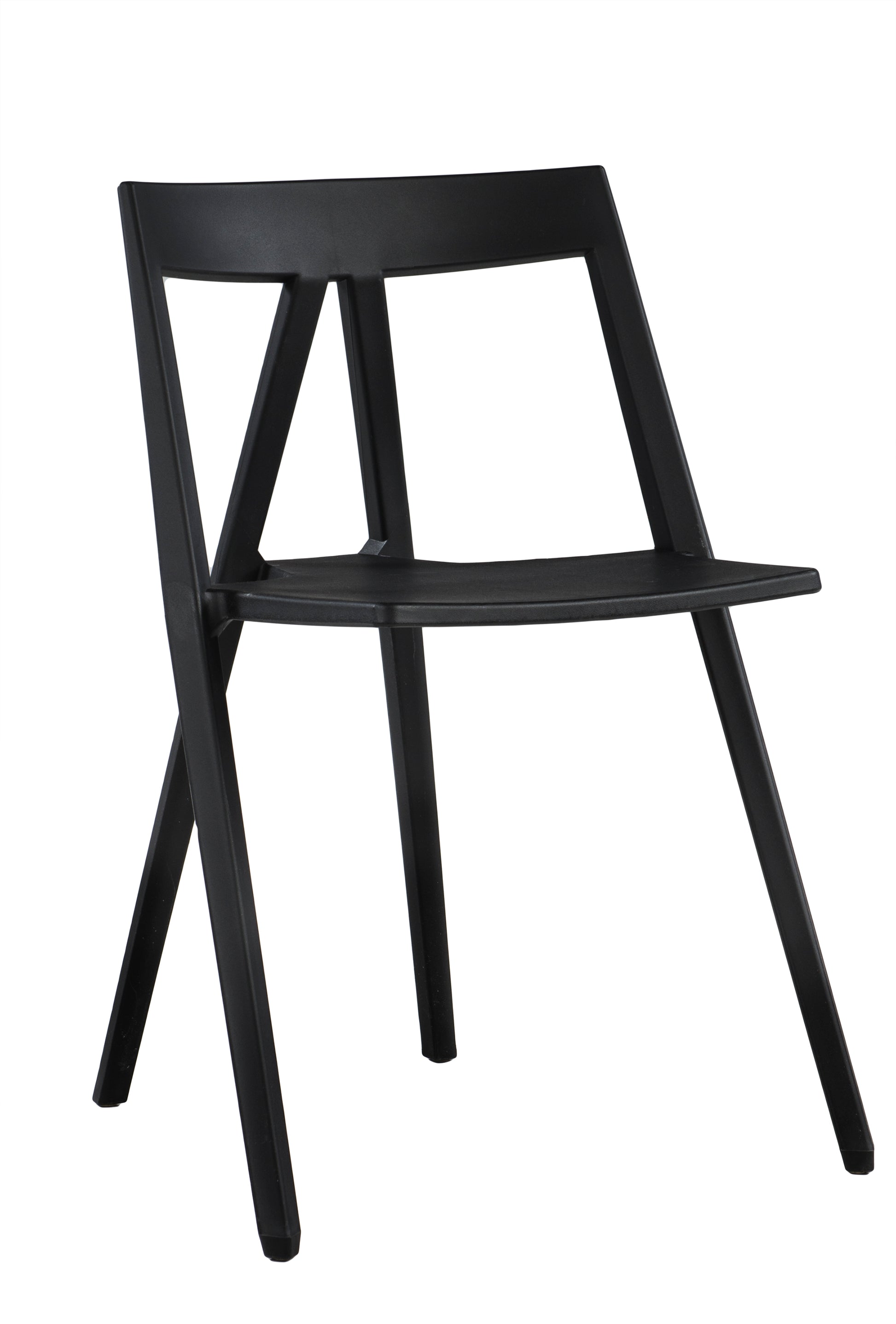 Set Of 4 Commerical Seating Products Milan Armless Black Chairs By Csp | Side Chairs | Modishstore
