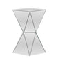 baxton studio rebecca contemporary multi faceted mirrored side table | Modish Furniture Store-2