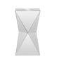 baxton studio rebecca contemporary multi faceted mirrored side table | Modish Furniture Store-3