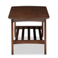 baxton studio sacramento mid century modern scandinavian style dark walnut coffee table | Modish Furniture Store-3