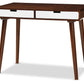 baxton studio casarano mid century modern dark walnut and white two tone finish 2 drawer wood home office writing desk | Modish Furniture Store-2